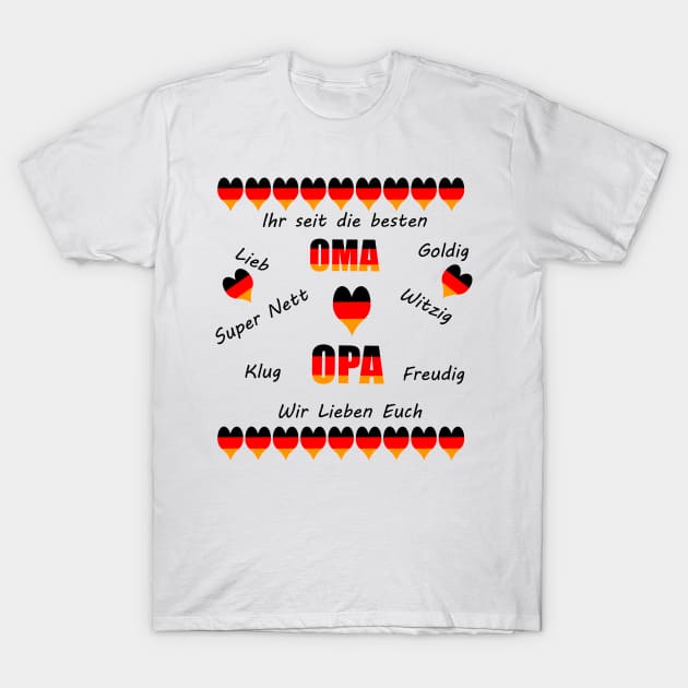 Oma und Opa T-Shirt by PandLCreations